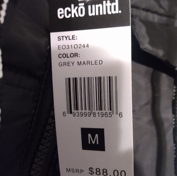 Ecko Unlimited Brand New Medium Black and White Jacket - Picture 5 of 5